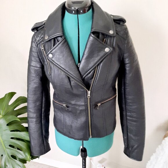 American Eagle Outfitters Black Bomber Jacket - Picture 1 of 9